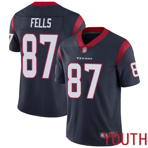 Houston Texans Limited Navy Blue Youth Darren Fells Home Jersey NFL Football 87 Vapor Untouchable